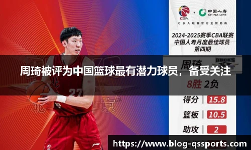 周琦被评为中国篮球最有潜力球员，备受关注